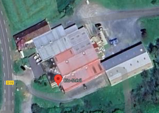 Les bâtiments de Bio-steril à Saint-Germain Nuelles