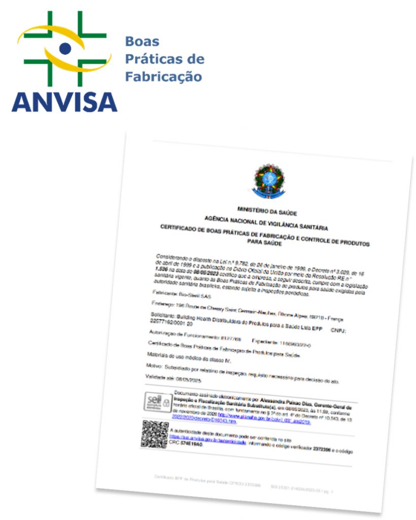 2023 - Certification ANVISA